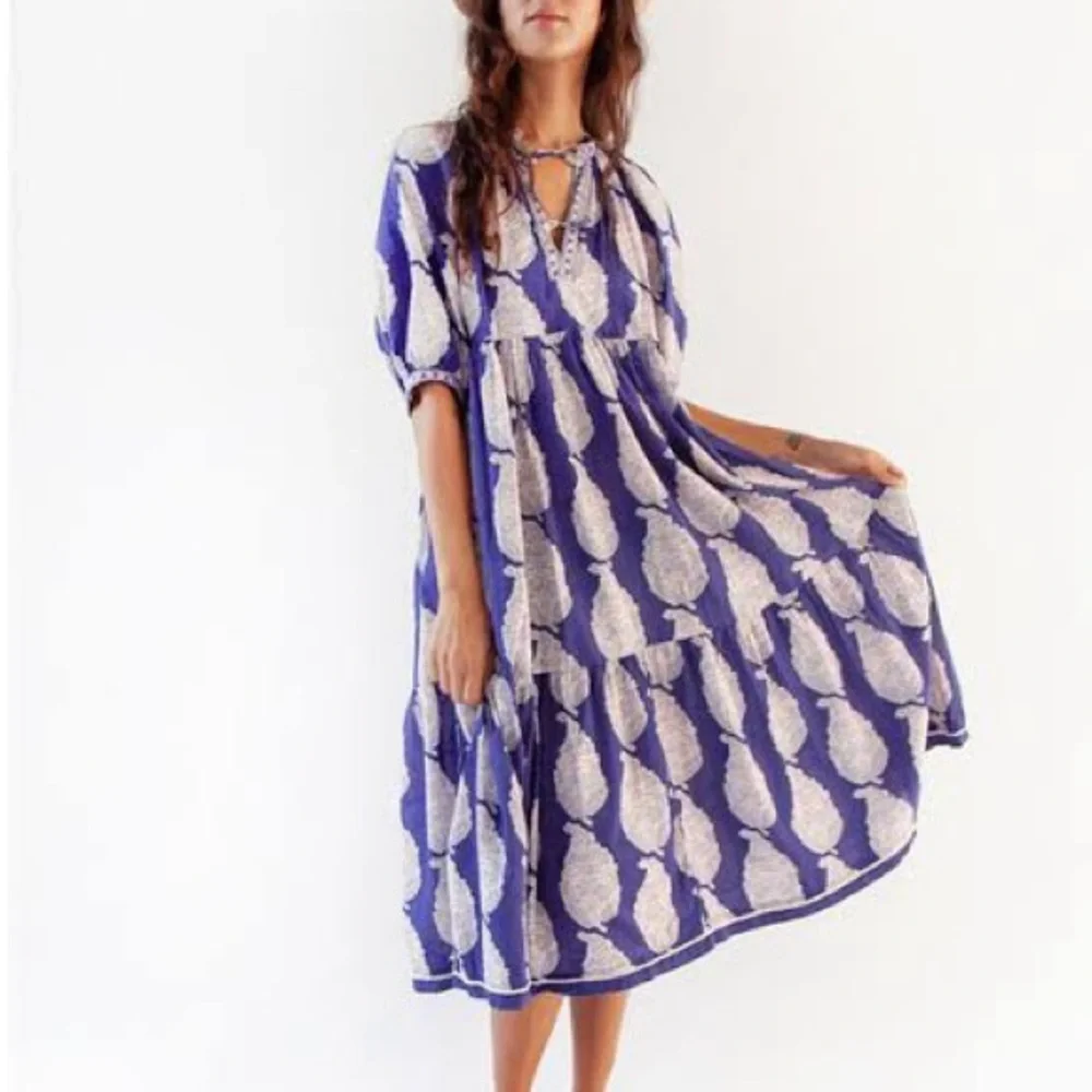 Matta NY beautiful Katia Dal tiered midi dress with great pockets - Picture 2 of 16
